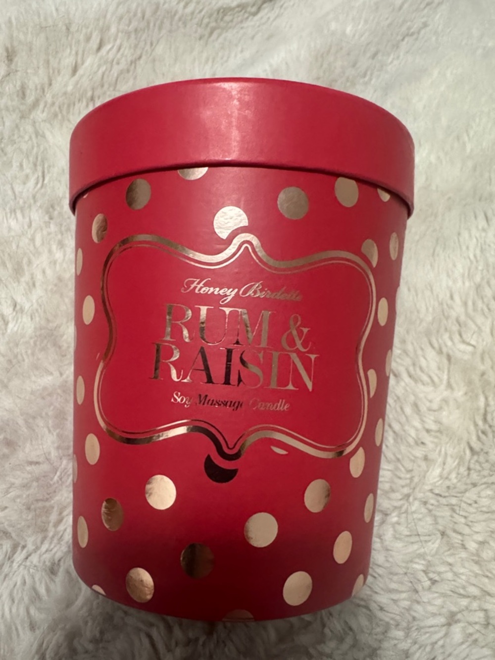 Honey Birdette Rum & Raisin Massage Candle - NEW - Smells Amazing 🤩